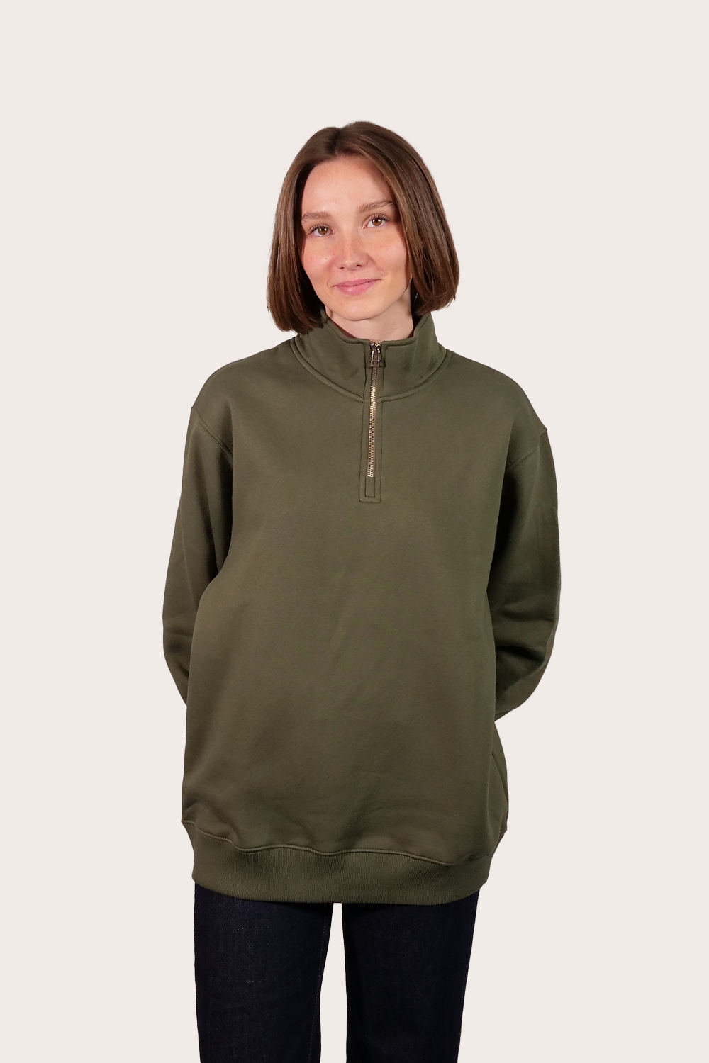 Signature Fleece Quarter Zip Medium