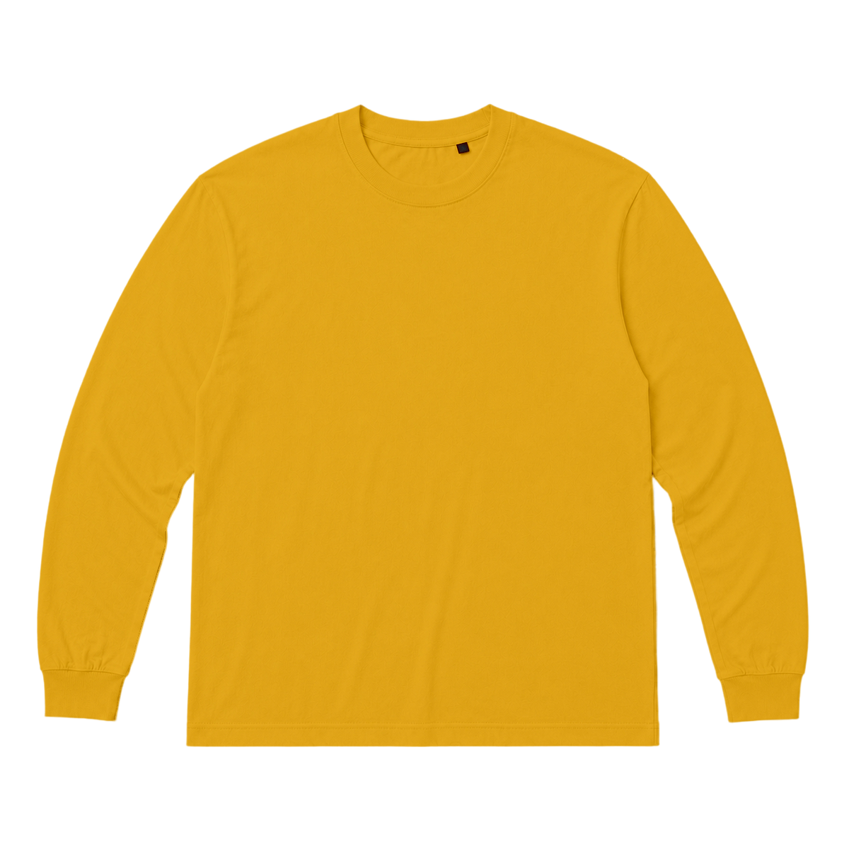 T-shirt TRACE coupe relaxed, coloris moutarde, vue de face