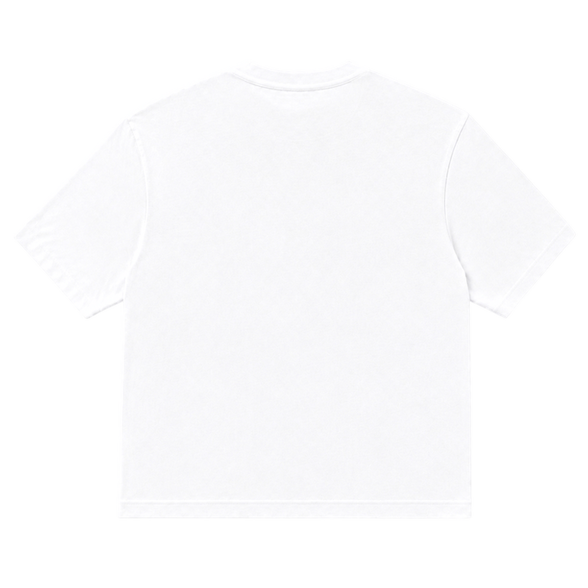 T-shirt EASE coupe relaxed, coloris blanc, vue de dos