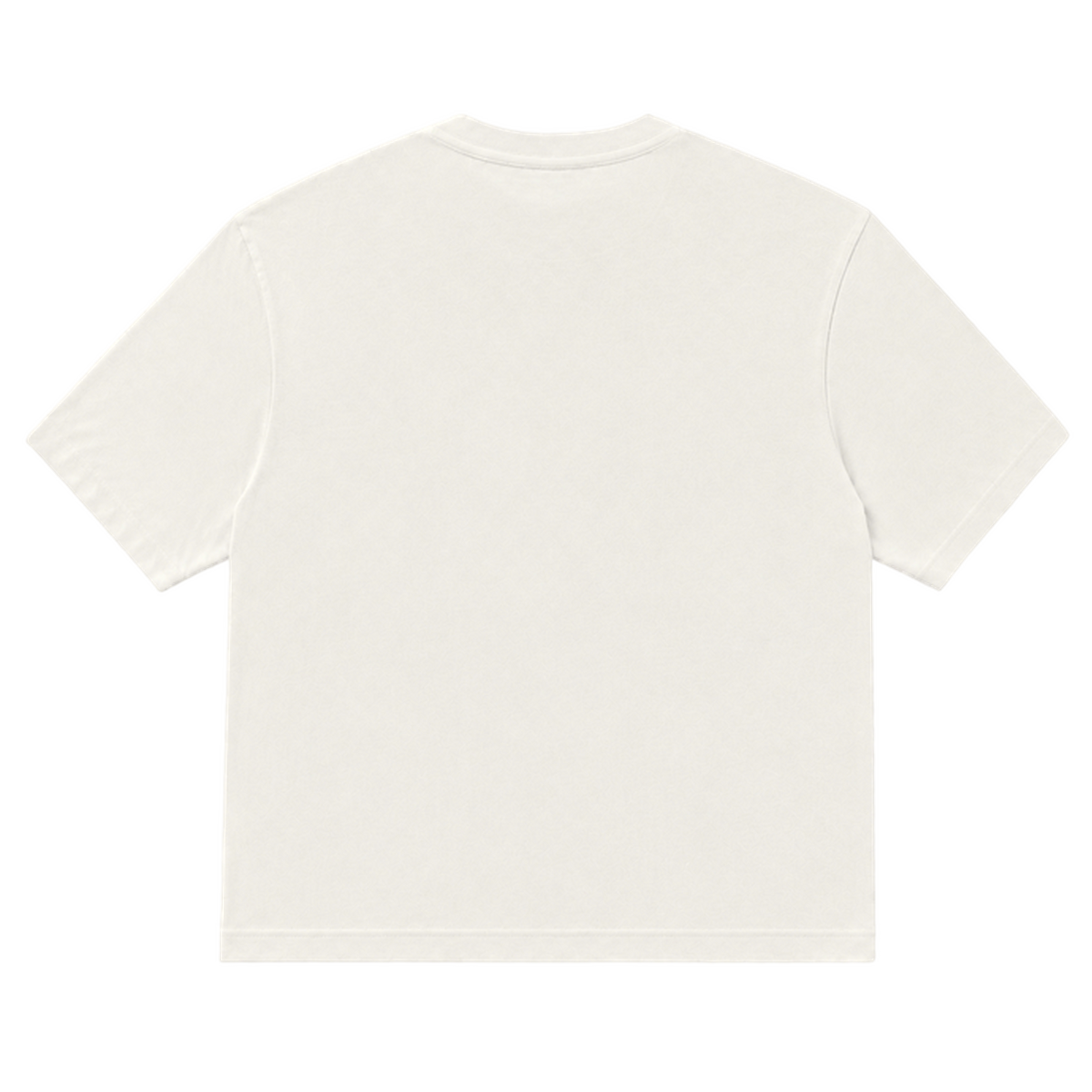 T-shirt EASE coupe relaxed, coloris blanc casse, vue de dos