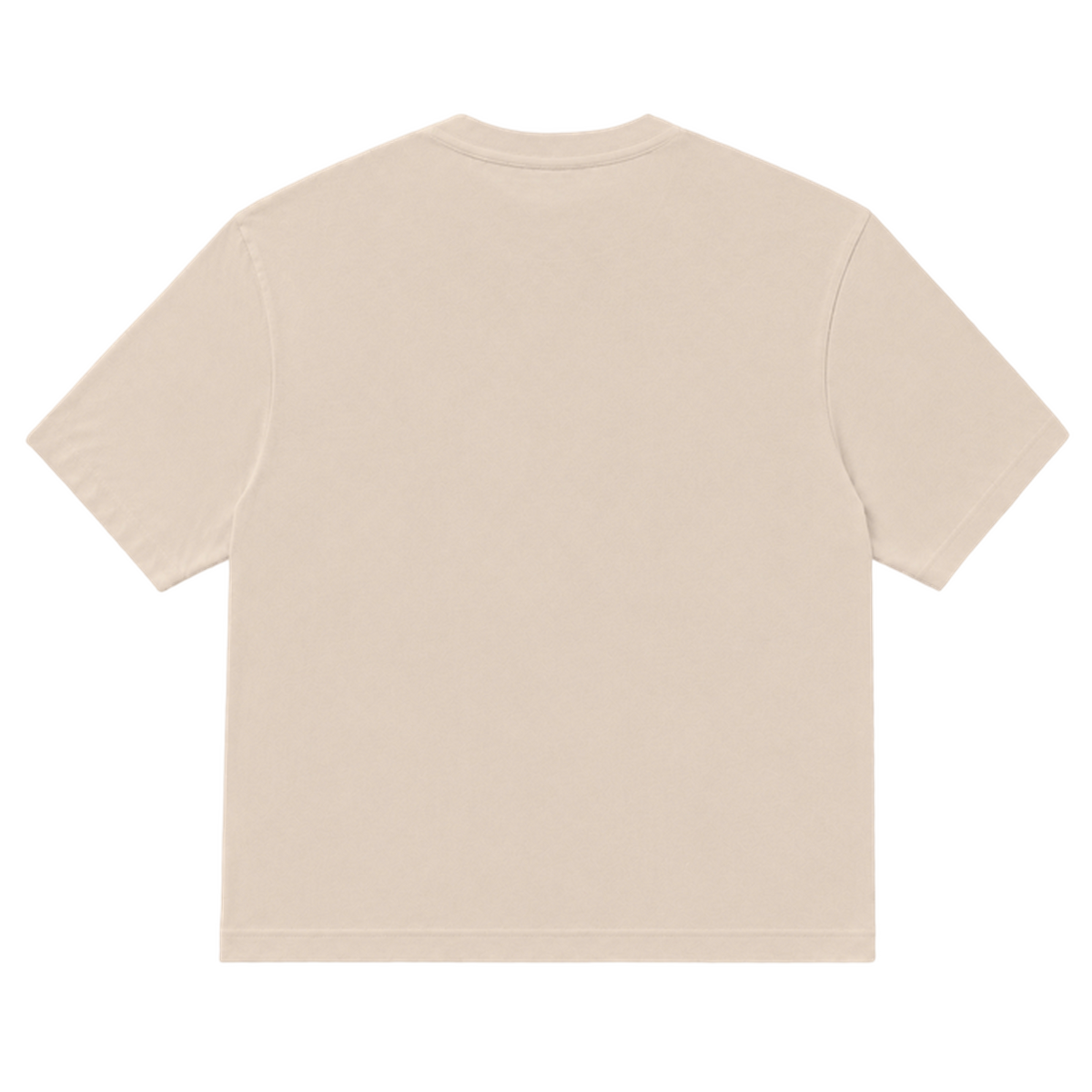T-shirt EASE coupe relaxed, coloris sable, vue de dos