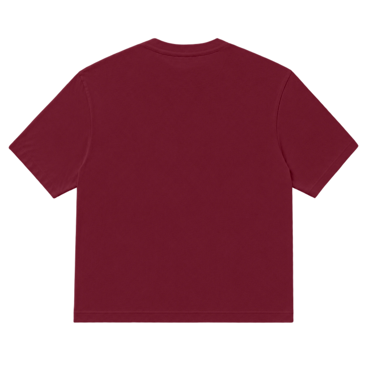 T-shirt EASE coupe relaxed, coloris bordeaux, vue de dos