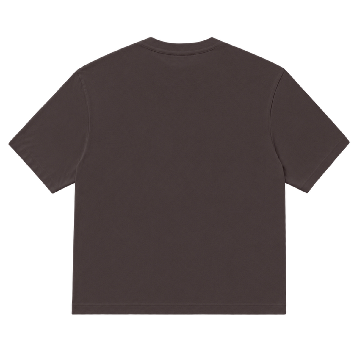 T-shirt EASE coupe relaxed, coloris marron fonce, vue de dos