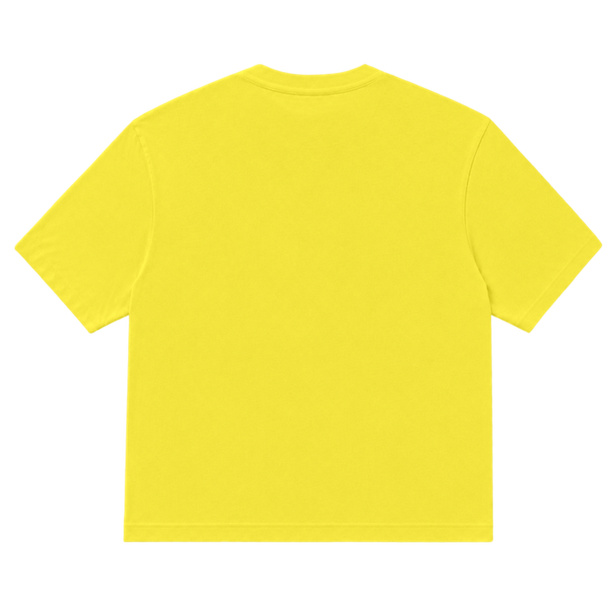 T-shirt EASE coupe relaxed, coloris jaune, vue de dos