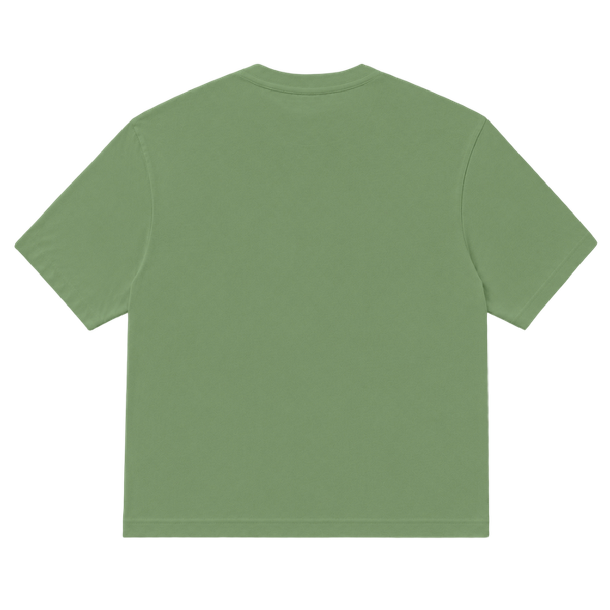 T-shirt EASE coupe relaxed, coloris olive, vue de dos