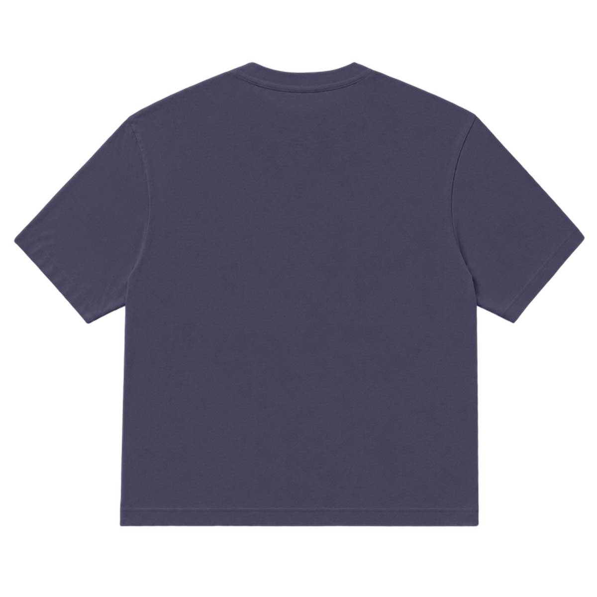 T-shirt EASE coupe relaxed, coloris violet fonce, vue de dos
