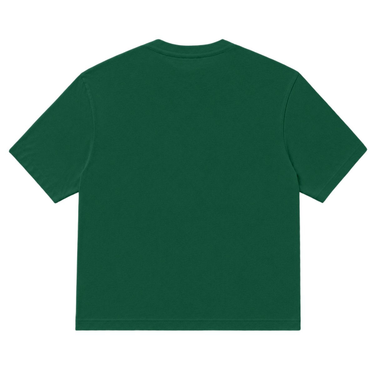 T-shirt EASE coupe relaxed, coloris vert fonce, vue de dos