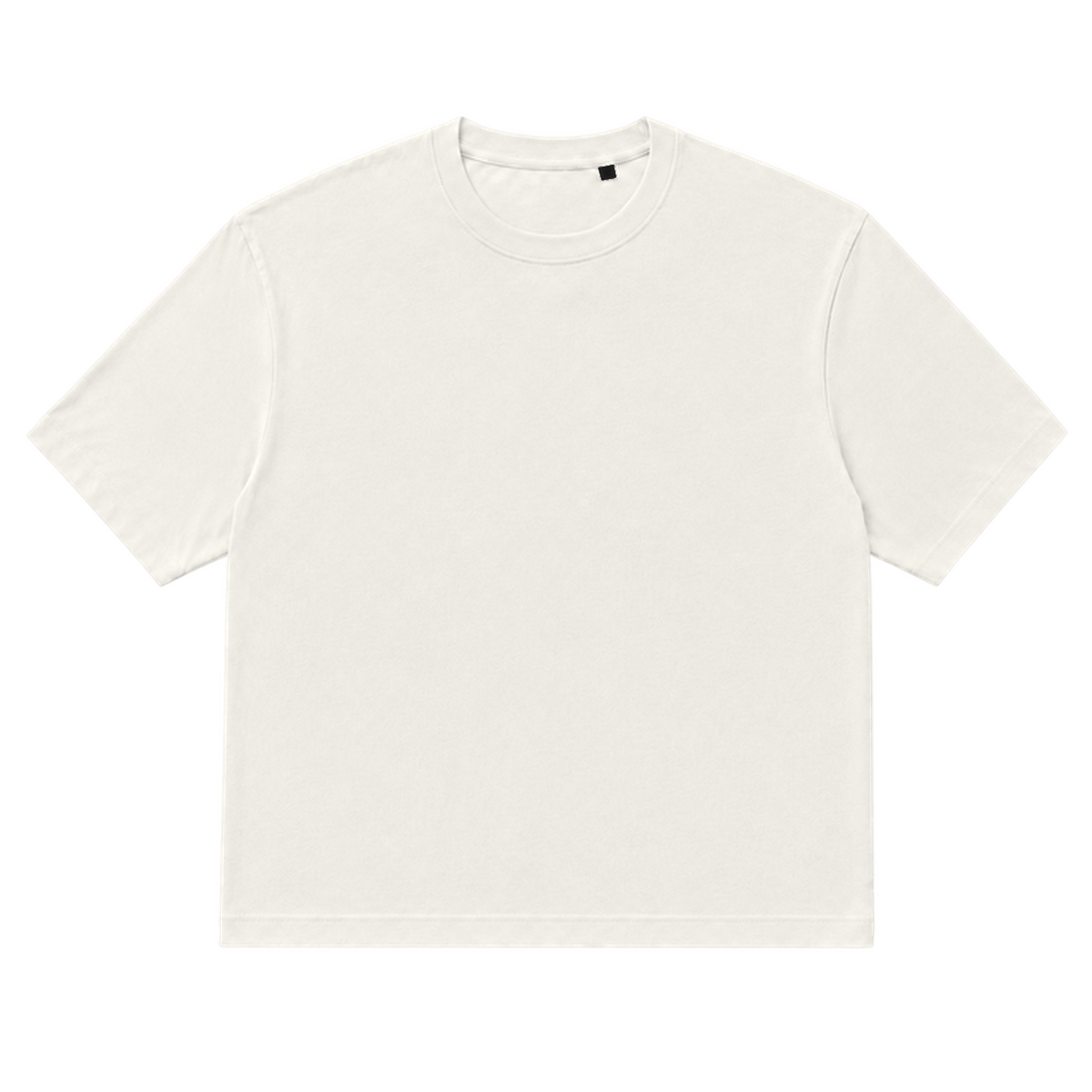 T-shirt EASE coupe relaxed, coloris blanc casse, vue de face