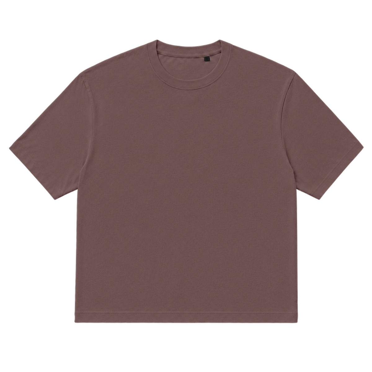T-shirt EASE coupe relaxed, coloris marron, vue de face