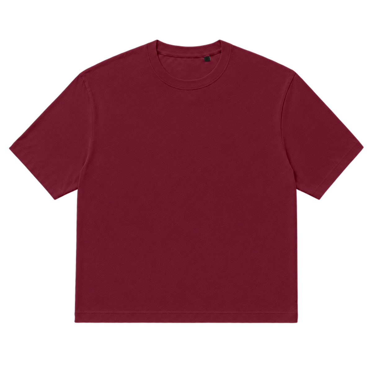 T-shirt EASE coupe relaxed, coloris bordeaux, vue de face
