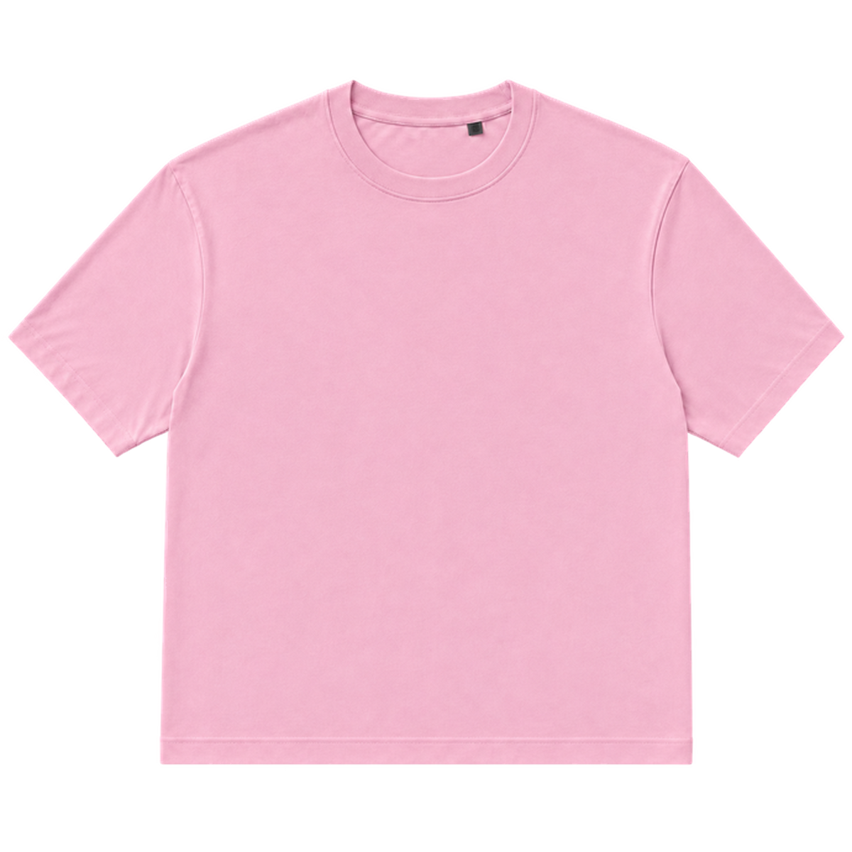 T-shirt EASE coupe relaxed, coloris rose clair, vue de face