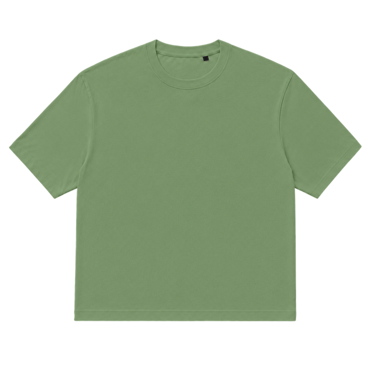 T-shirt EASE coupe relaxed, coloris olive, vue de face