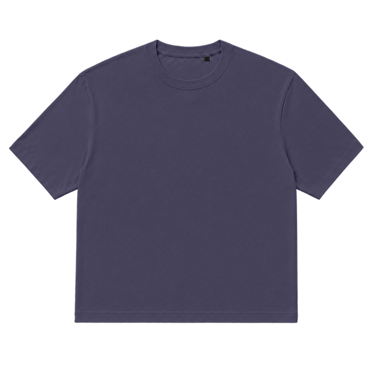 T-shirt EASE coupe relaxed, coloris violet fonce, vue de face