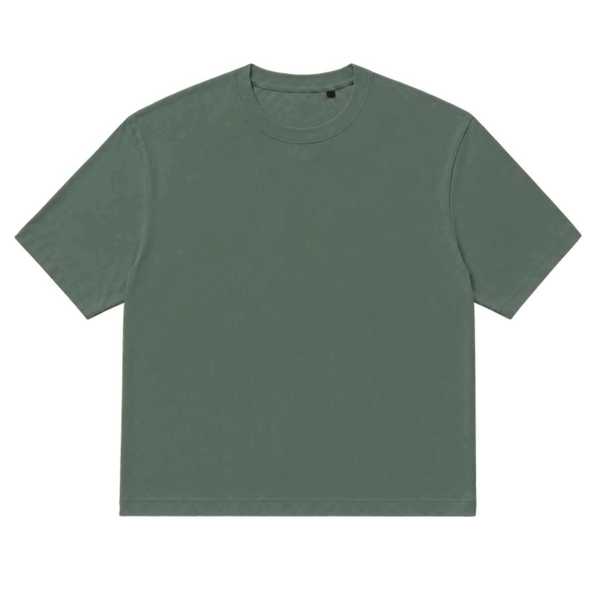 T-shirt EASE coupe relaxed, coloris sauge, vue de face