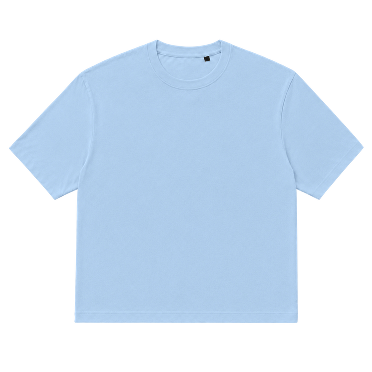 T-shirt EASE coupe relaxed, coloris bleu clair, vue de face