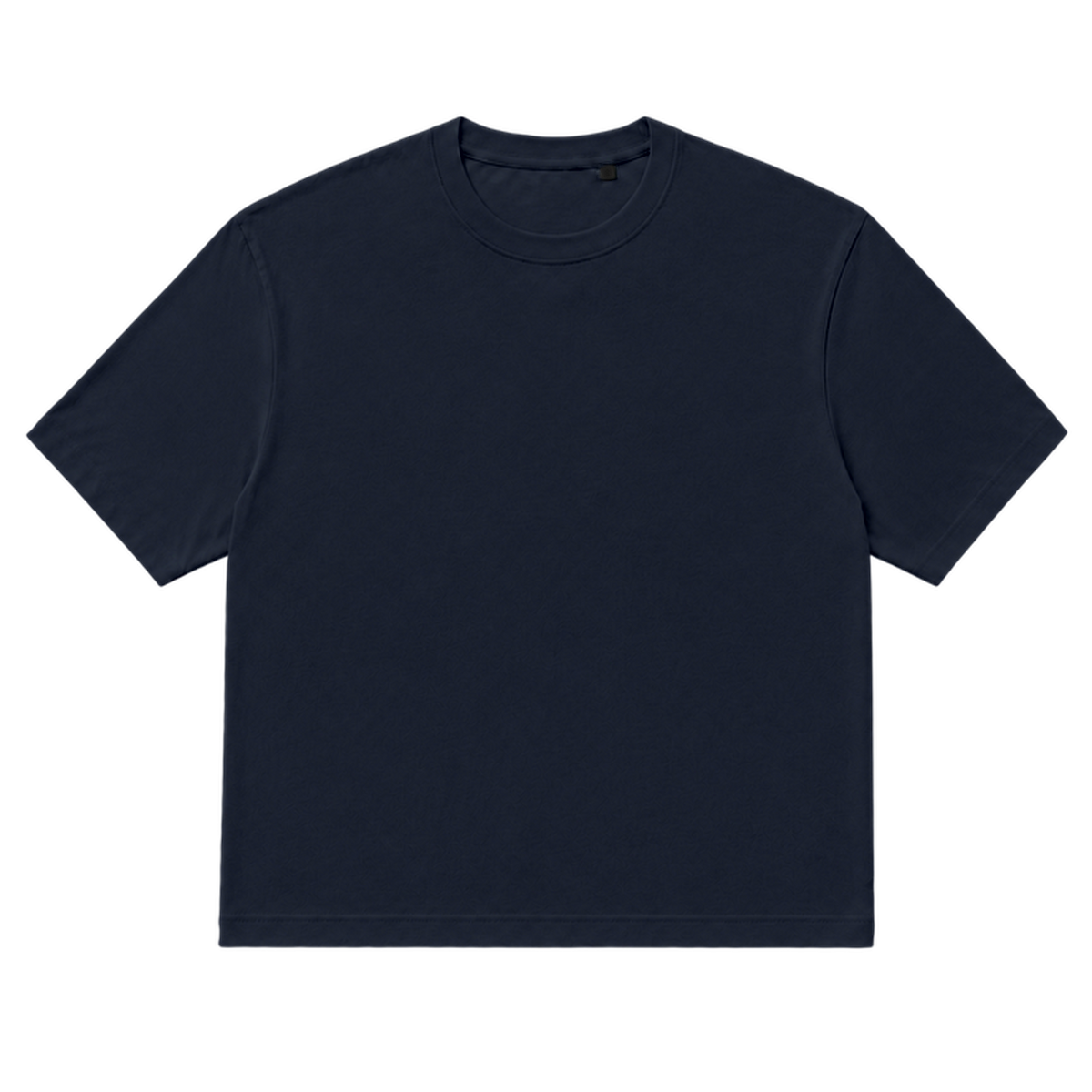 T-shirt EASE coupe relaxed, coloris marine profond, vue de face
