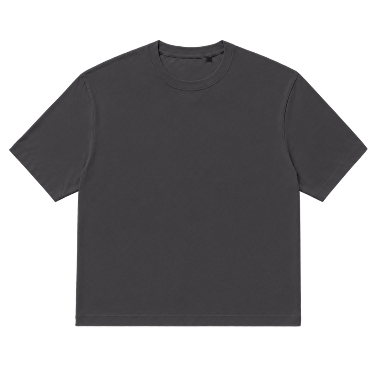 T-shirt EASE coupe relaxed, coloris gris profond, vue de face