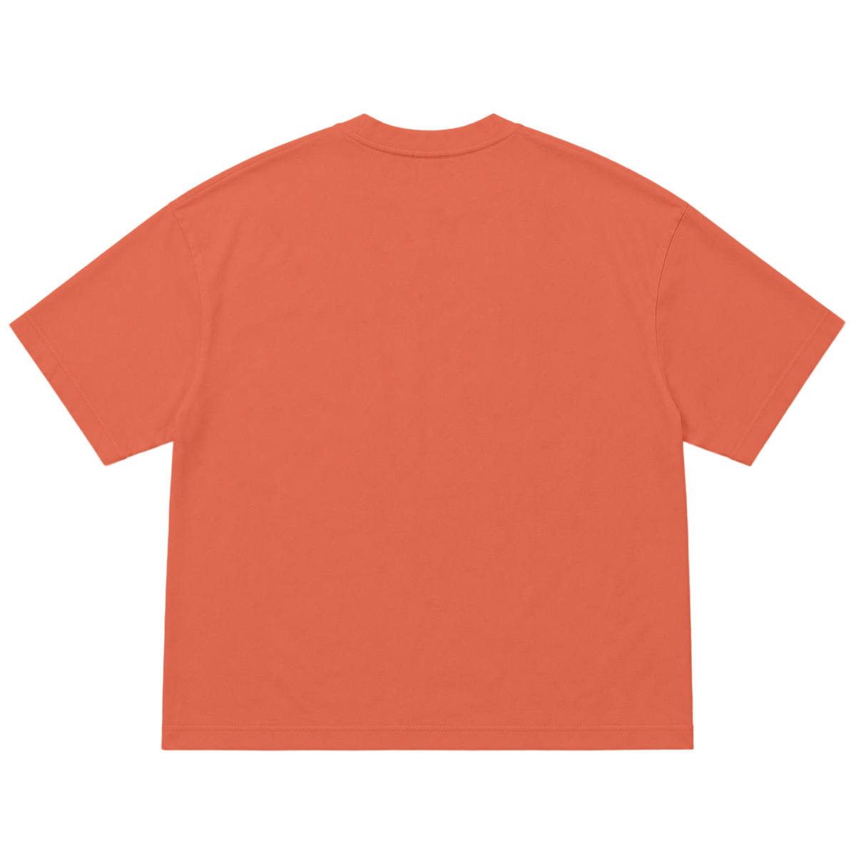 T-shirt FLOW coupe oversized, coloris terracotta, vue de dos
