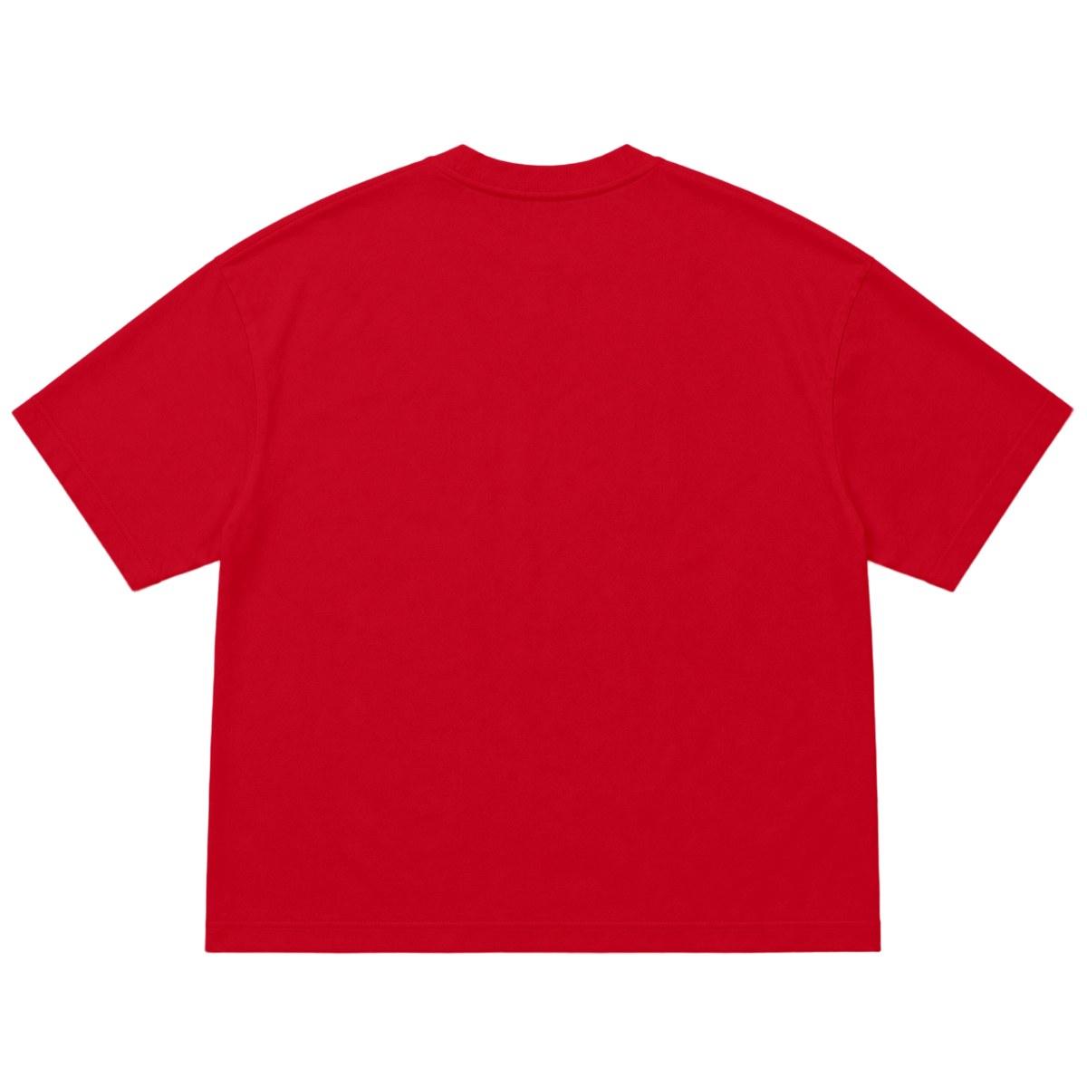 T-shirt FLOW coupe oversized, coloris rouge, vue de dos