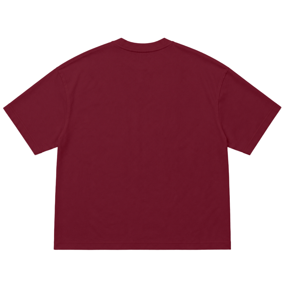 T-shirt FLOW coupe oversized, coloris bordeaux, vue de dos