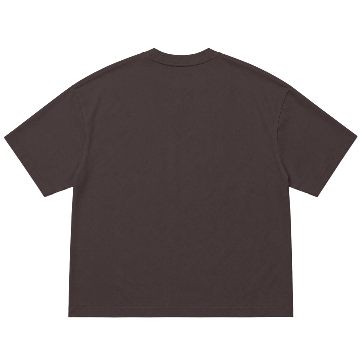 T-shirt FLOW coupe oversized, coloris marron fonce, vue de dos