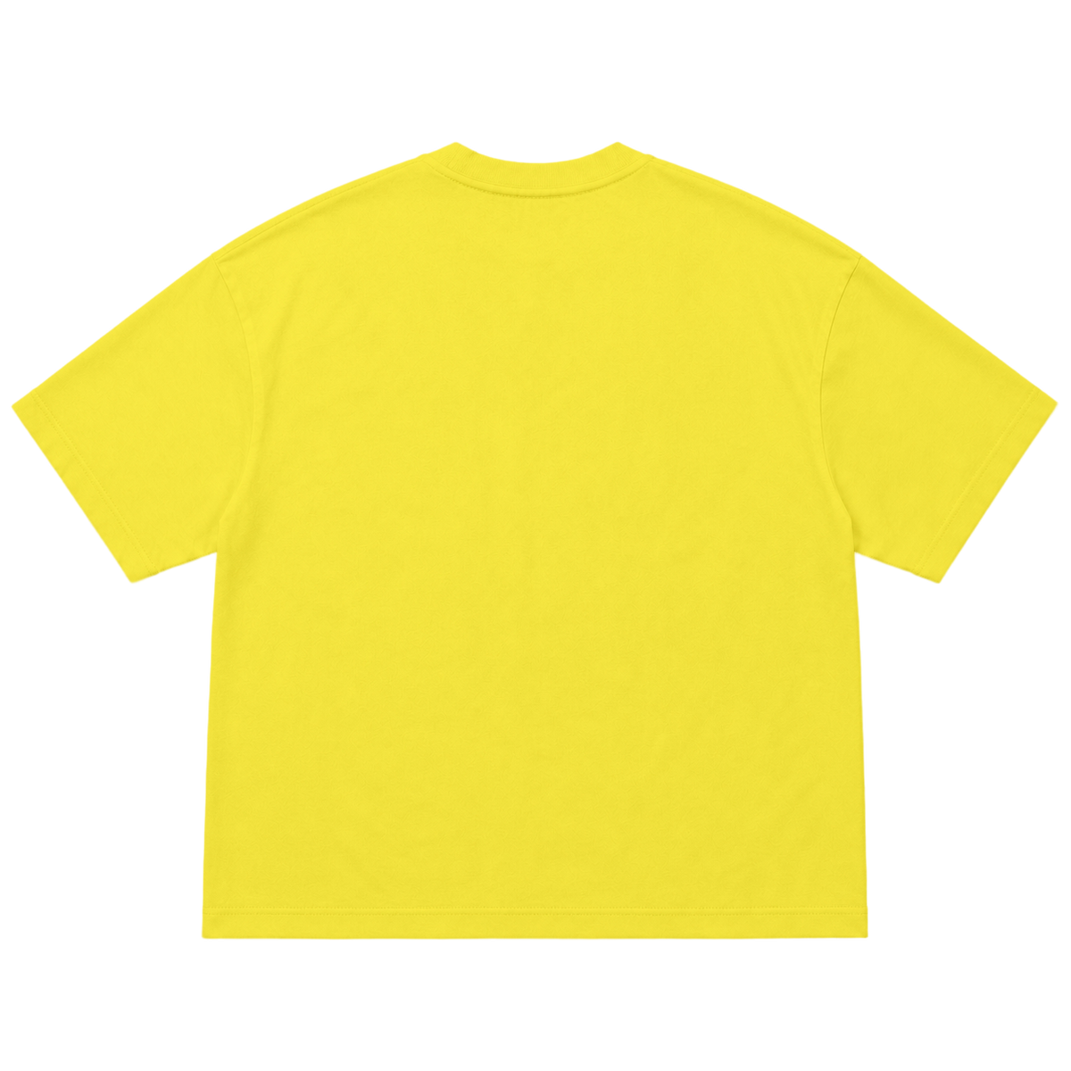 T-shirt FLOW coupe oversized, coloris jaune, vue de dos