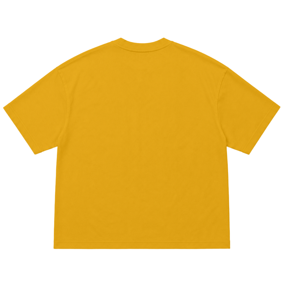 T-shirt FLOW coupe oversized, coloris moutarde, vue de dos