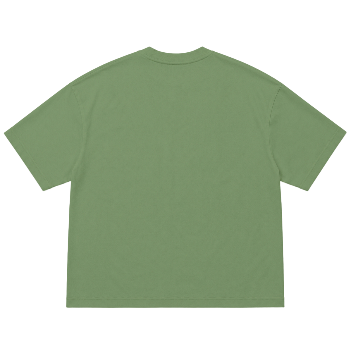 T-shirt FLOW coupe oversized, coloris olive, vue de dos