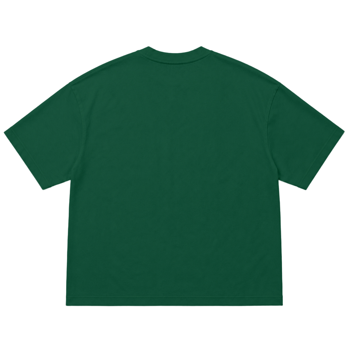 T-shirt FLOW coupe oversized, coloris vert fonce, vue de dos