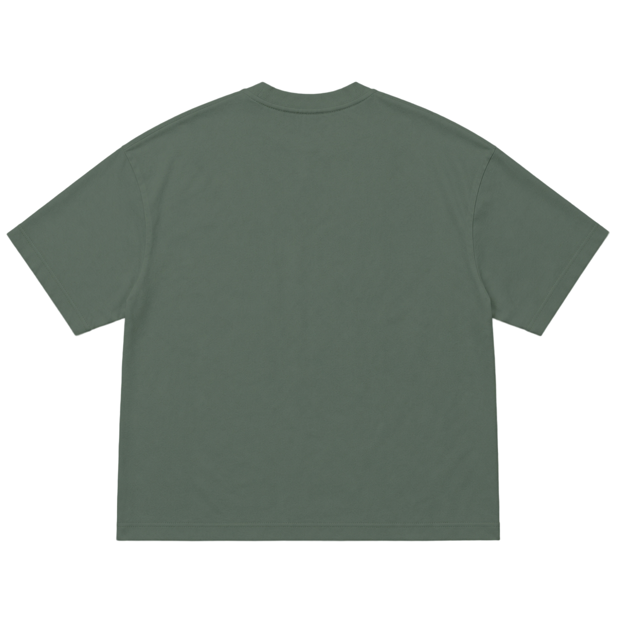 T-shirt FLOW coupe oversized, coloris sauge, vue de dos