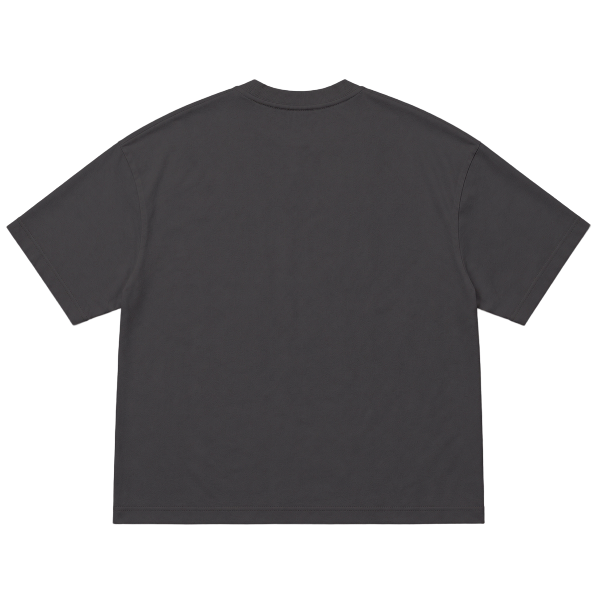 T-shirt FLOW coupe oversized, coloris gris profond, vue de dos