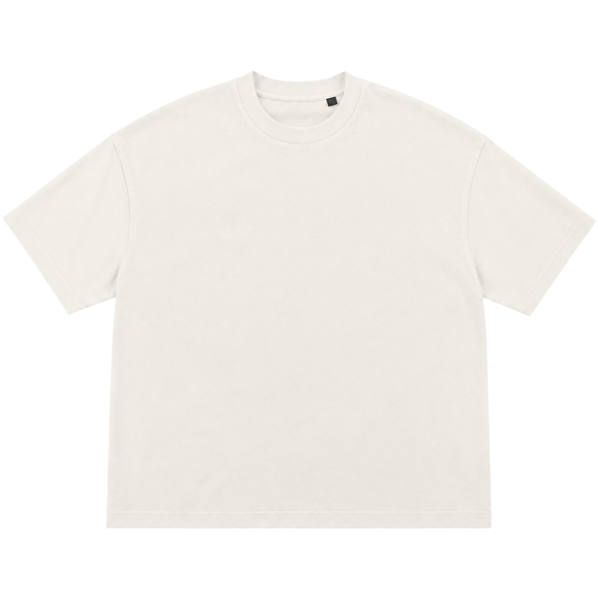 T-shirt FLOW coupe oversized, coloris blanc casse, vue de face
