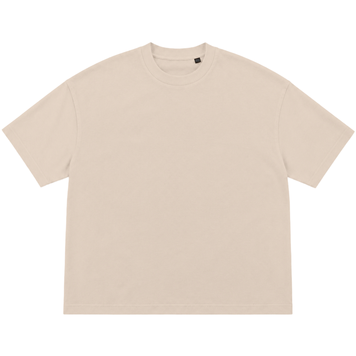 T-shirt FLOW coupe oversized, coloris sable, vue de face