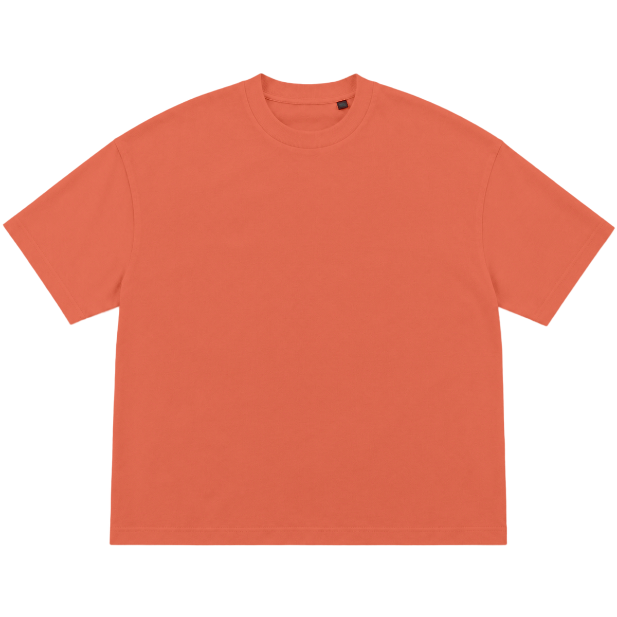 T-shirt FLOW coupe oversized, coloris terracotta, vue de face