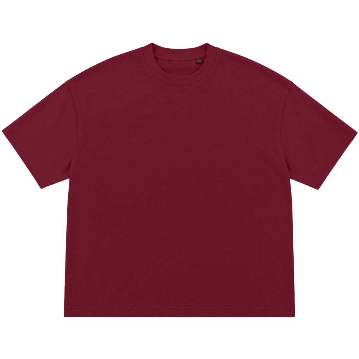 T-shirt FLOW coupe oversized, coloris bordeaux, vue de face