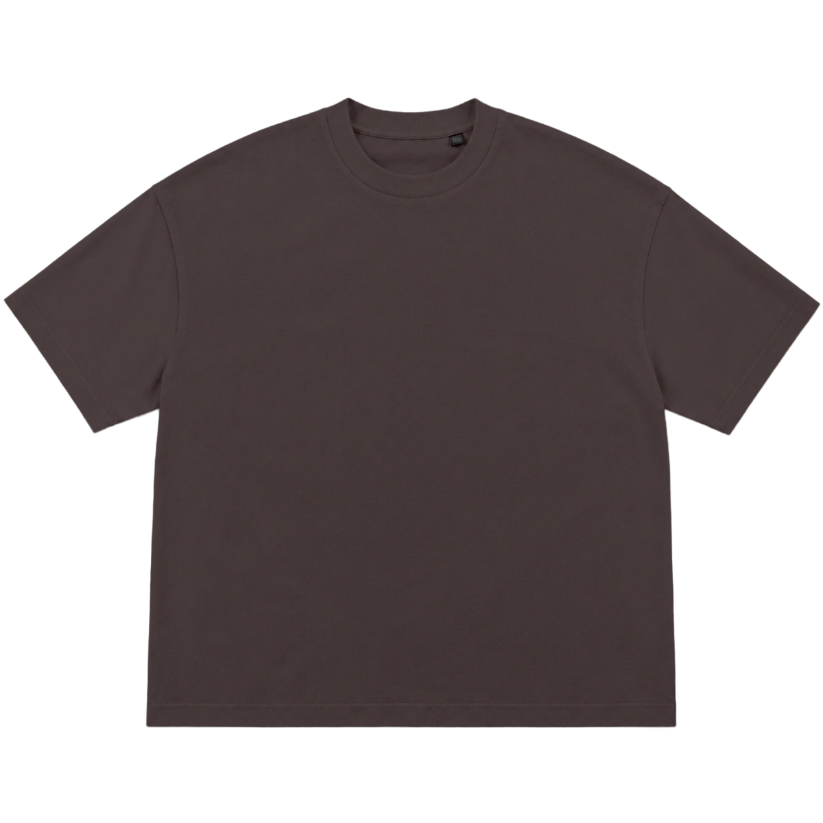 T-shirt FLOW coupe oversized, coloris marron fonce, vue de face