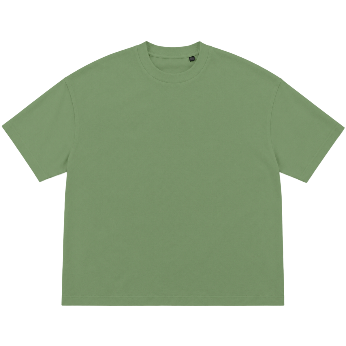 T-shirt FLOW coupe oversized, coloris olive, vue de face
