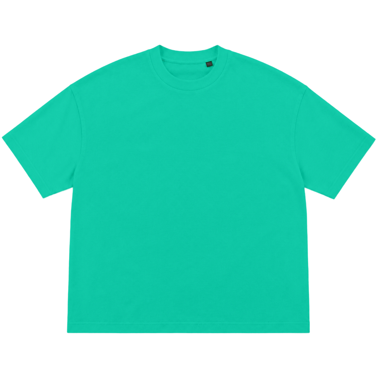 T-shirt FLOW coupe oversized, coloris vert, vue de face