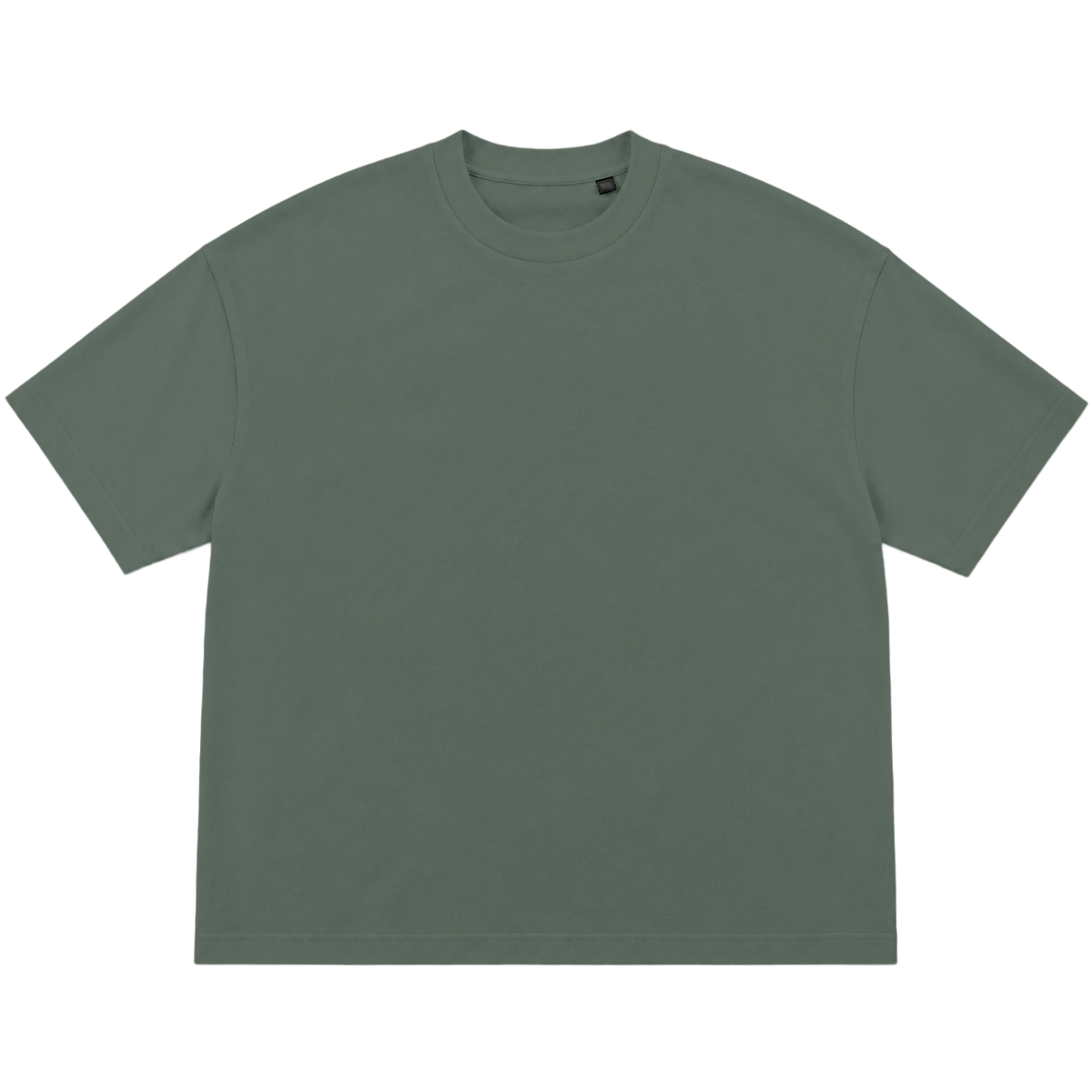 T-shirt FLOW coupe oversized, coloris sauge, vue de face