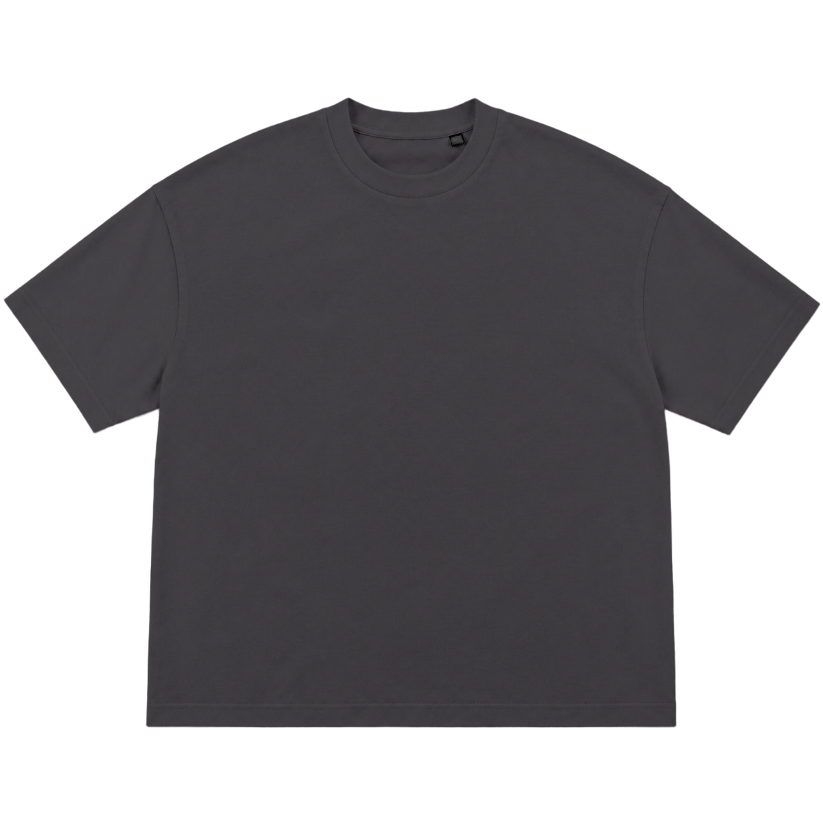 T-shirt FLOW coupe oversized, coloris gris profond, vue de face