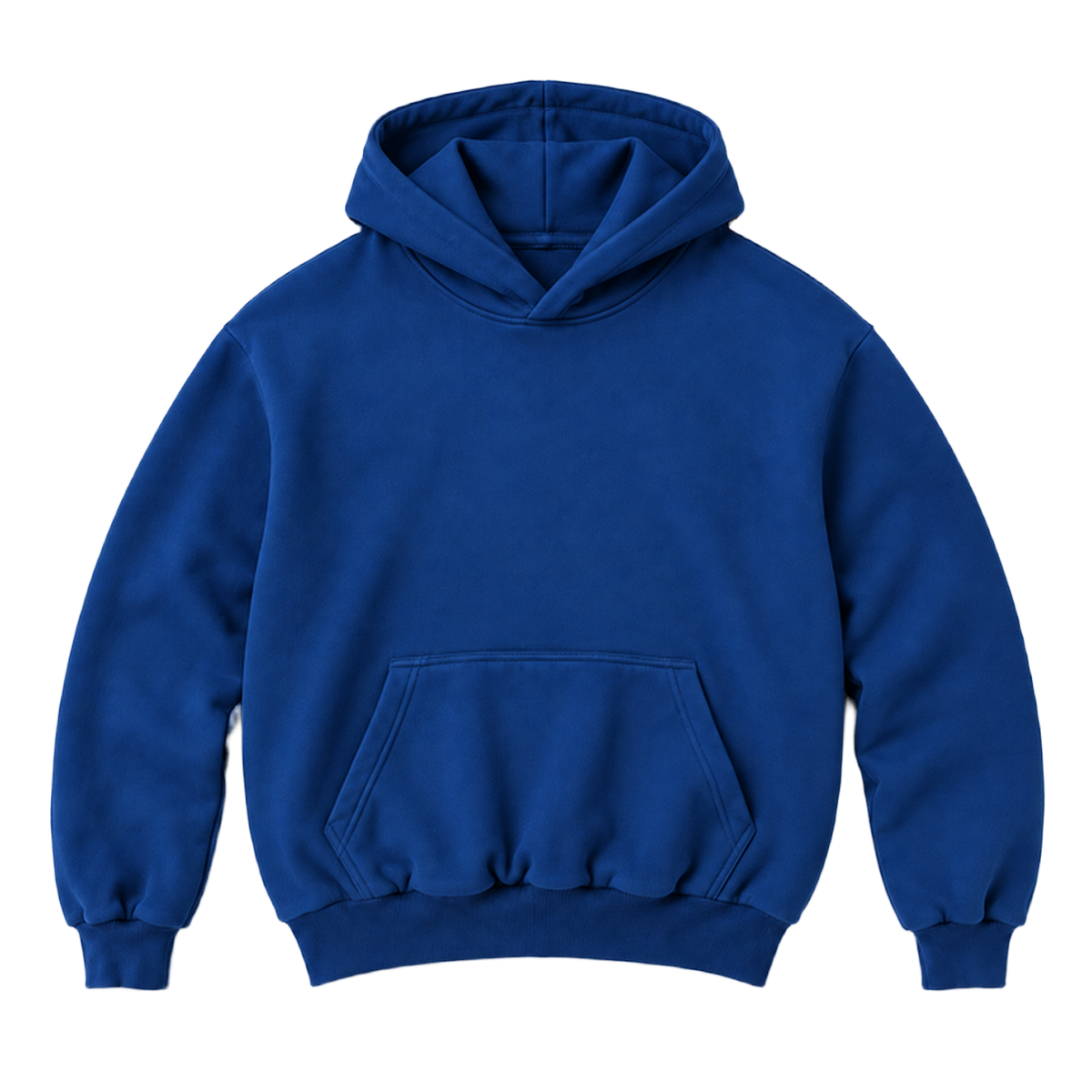 Hoodie FOLD coupe balloon, coloris bleu marine, vue de face