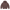 Hoodie FOLD coupe balloon, coloris marron, vue de face