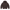 Hoodie FOLD coupe balloon, coloris marron fonce, vue de face