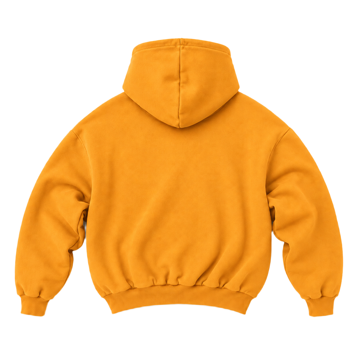 Hoodie FOLD coupe balloon, coloris orange, vue de dos
