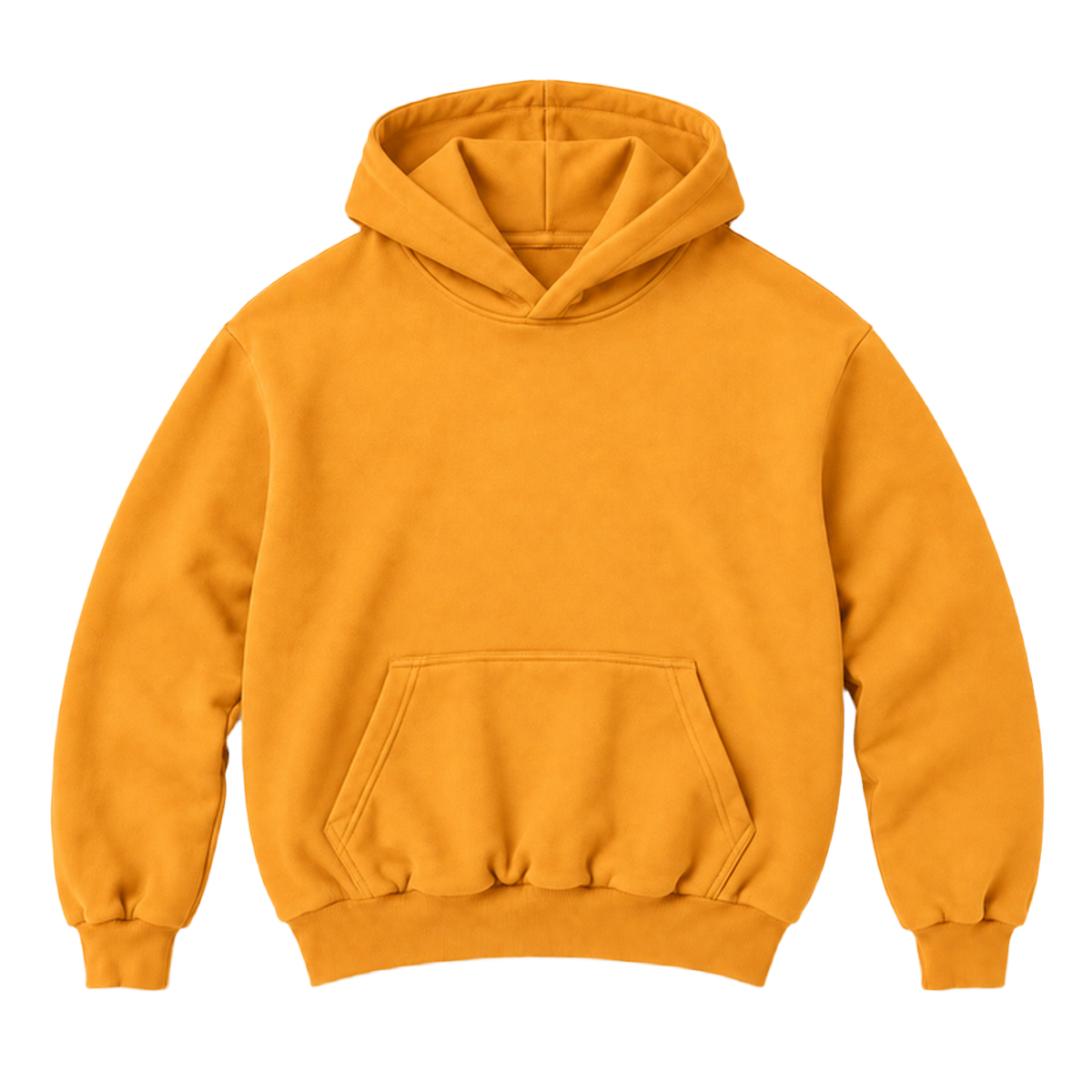 Hoodie FOLD coupe balloon, coloris orange, vue de face