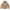 Hoodie FOLD coupe balloon, coloris taupe, vue de face