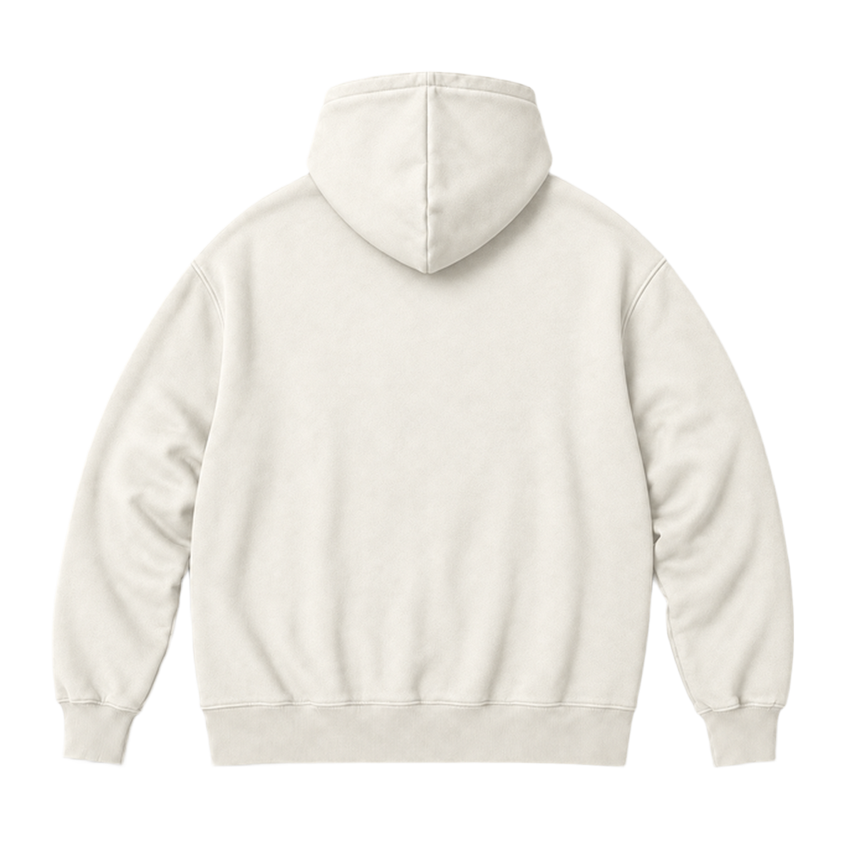 Hoodie FRAME coupe oversized, coloris blanc casse, vue de dos