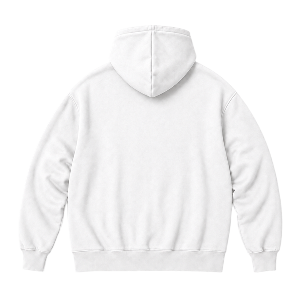 Hoodie FRAME coupe oversized, coloris blanc, vue de dos