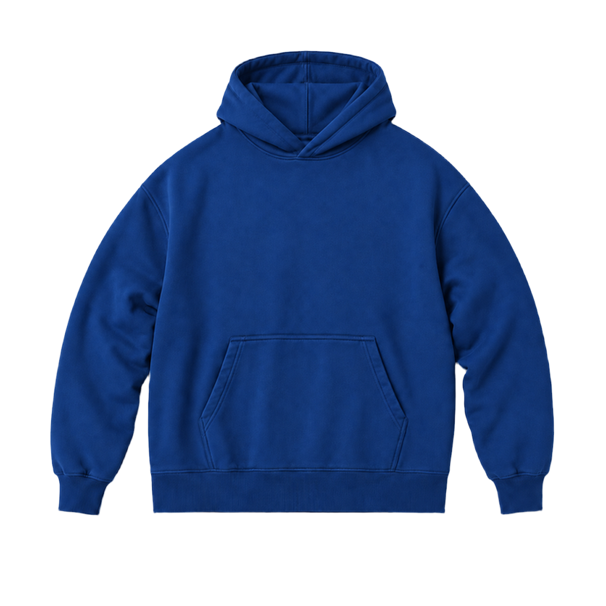 Hoodie FRAME coupe oversized, coloris bleu marine, vue de face