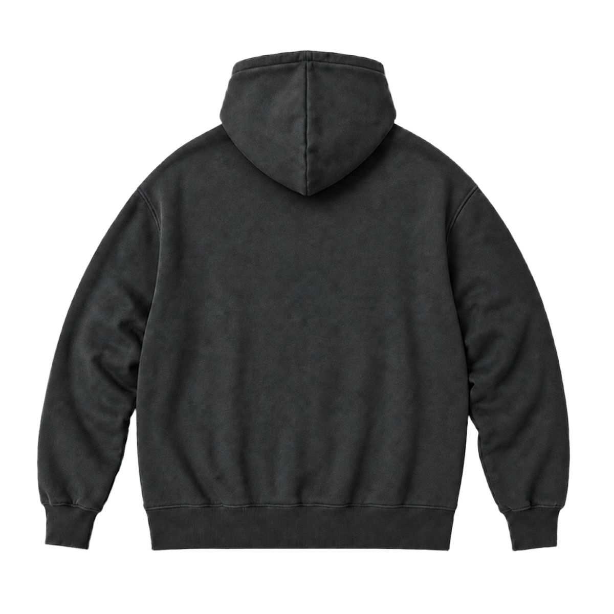 Hoodie FRAME coupe oversized, coloris gris fonce, vue de dos